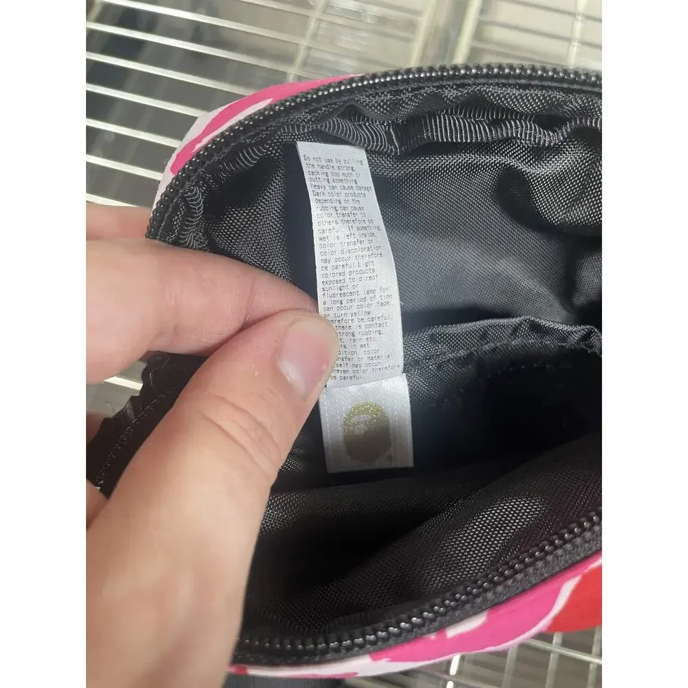 A Bathing Ape PINK CAMO SHOULDER BAG BAPE